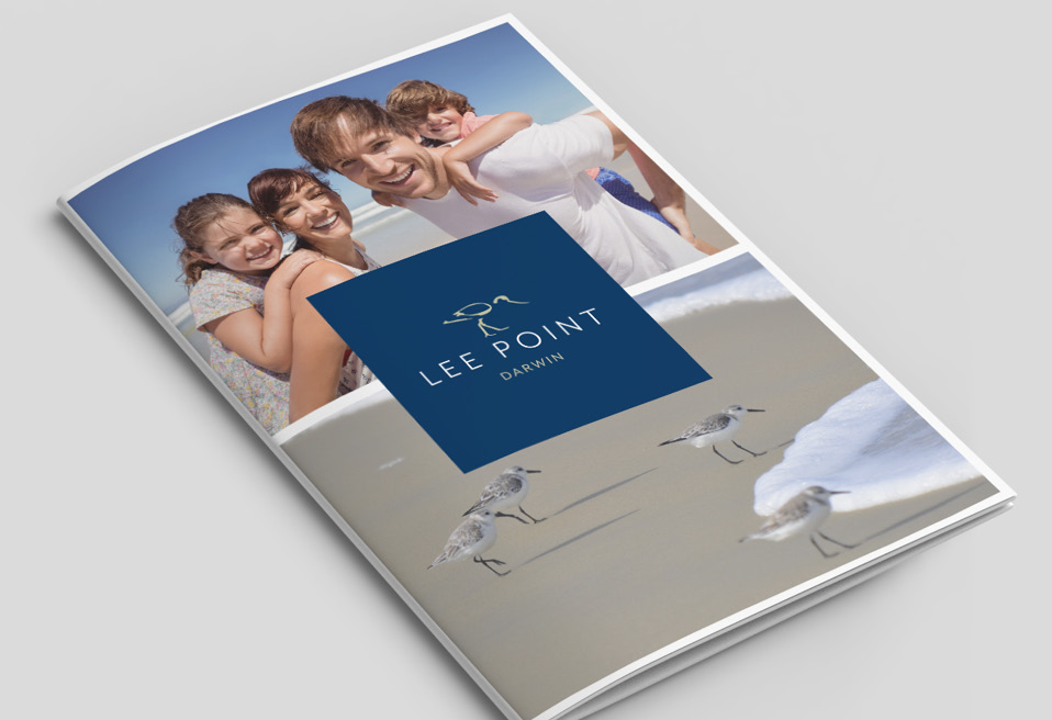 The cover of the Lee Point development brochure